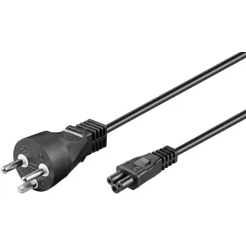 Microconnect PE120810 Καλώδιο τροφοδοσίας μαύρο 1 m βύσμα τροφοδοσίας Type K υποδοχή C5