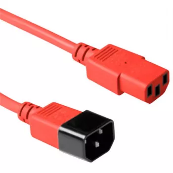 Καλώδιο τροφοδοσίας Microconnect PE1413R3 κόκκινο 3 m υποδοχή C13 υποδοχή C14