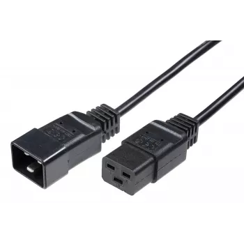 Καλώδιο τροφοδοσίας Microconnect PE141510 μαύρο 1 m υποδοχή C20 υποδοχή C19
