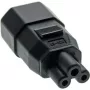 Προσαρμογέας καλωδίου Microconnect PEA0408 C14 C5 μαύρο