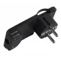 Microconnect PESCHPLUG-B γωνιακό βύσμα τροφοδοσίας Schuko, μαύρο