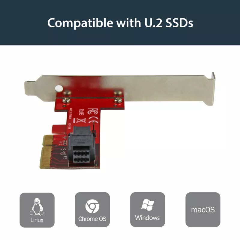 StarTech.com x4 PCI Express σε SFF-8643 Προσαρμογέας για PCIe NVMe U.2 SSD