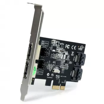 StarTech.com 2-Port PCI Express SATA 6 Gbit/s eSATA Κάρτα ελεγκτή – Dual-Port PCIe SATA III κάρτα – 2 Int/2 Ext