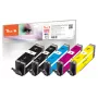 Peach PI100-378 μελανοδοχείο 5 τεμ. συμβατό υψηλής (XL) απόδοσης μαύρο, cyan, magenta, κίτρινο