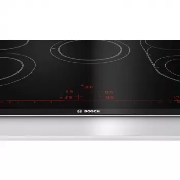 Bosch Serie 8 PKM875DP1D εστία μαύρο, ανοξείδωτο χάλυβα εντοιχιζόμενη κεραμική εστία 5 ζωνών