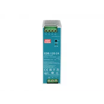 LevelOne 24V DC βιομηχανικό τροφοδοτικό, 120W, τοποθέτηση σε ράγα DIN