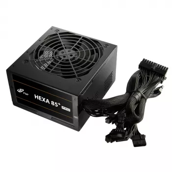 FSP HEXA 85+ PRO 350W Τροφοδοτικό ATX ATX2.5 Μαύρο, 350 W, 100 - 240 V, 50 - 60 Hz, 5 - 2 A, Ενεργό, 85 W