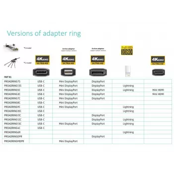 Vivolink PROADRINGDPR Προσαρμογέας καλωδίου βίντεο 0,1 m DisplayPort HDMI Μαύρο
