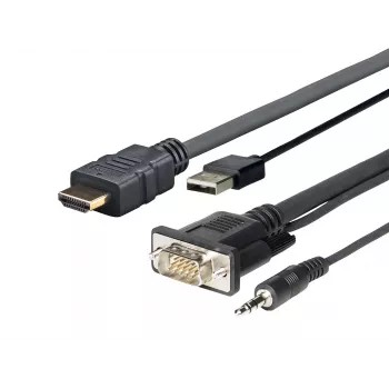 Καλώδιο HDMI USB VGA AUDIO Vivolink PROHDMIMVGA2