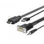 Καλώδιο HDMI USB VGA AUDIO Vivolink PROHDMIMVGA2