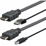 Vivolink PROHDMIUSBAB5AMP Καλώδιο βίντεο-προσαρμογέας 5 m HDMI + USB Type-A HDMI + USB Type-B Μαύρο
