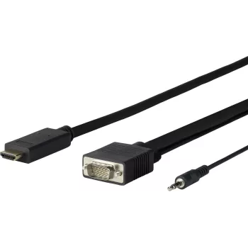 Vivolink PROHDMIVGA1 Καλώδιο βίντεο-προσαρμογέας 1 m HDMI Type-A (Standard) VGA (D-Sub) Μαύρο