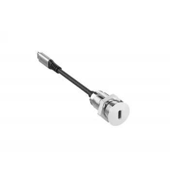 Vivolink PROUSBCMF0.3SOCKET-W καλώδιο USB USB 3.2 Gen 2 (3.1 Gen 2) 0,3 m USB-C λευκό