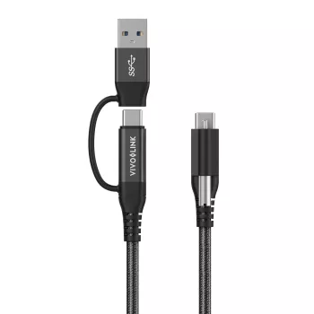 Vivolink PROUSBCMM1.5ADP καλώδιο USB USB 3.2 Gen 2 (3.1 Gen 2) 1,5 m USB C μαύρο