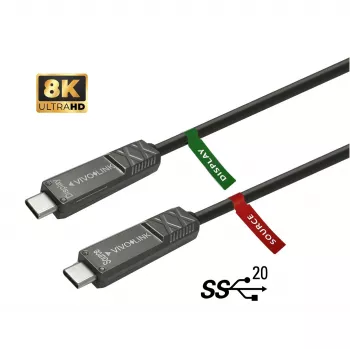Vivolink PROUSBCMM10OP καλώδιο USB USB 3.2 Gen 2 (3.1 Gen 2) 10 m USB C μαύρο