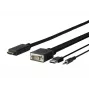 Vivolink PROVGAHDMI1 καλώδιο-προσαρμογέας βίντεο 1 m HDMI VGA (D-Sub) + 3,5 mm + USB Type-A μαύρο
