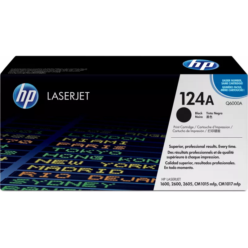 HP 124A Μαύρο γνήσιο τόνερ LaserJet