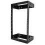 StarTech.com 18U 19 ιντσών Επιτοίχιο rack δικτύου – Ρυθμιζόμενο βάθος 12-20 ίντσες 2 στύλοι Open Frame rack server room για AV/δεδομένα/IT-επικοινωνία/υπολογιστές/Switch με παξιμάδια κλωβού & βίδες