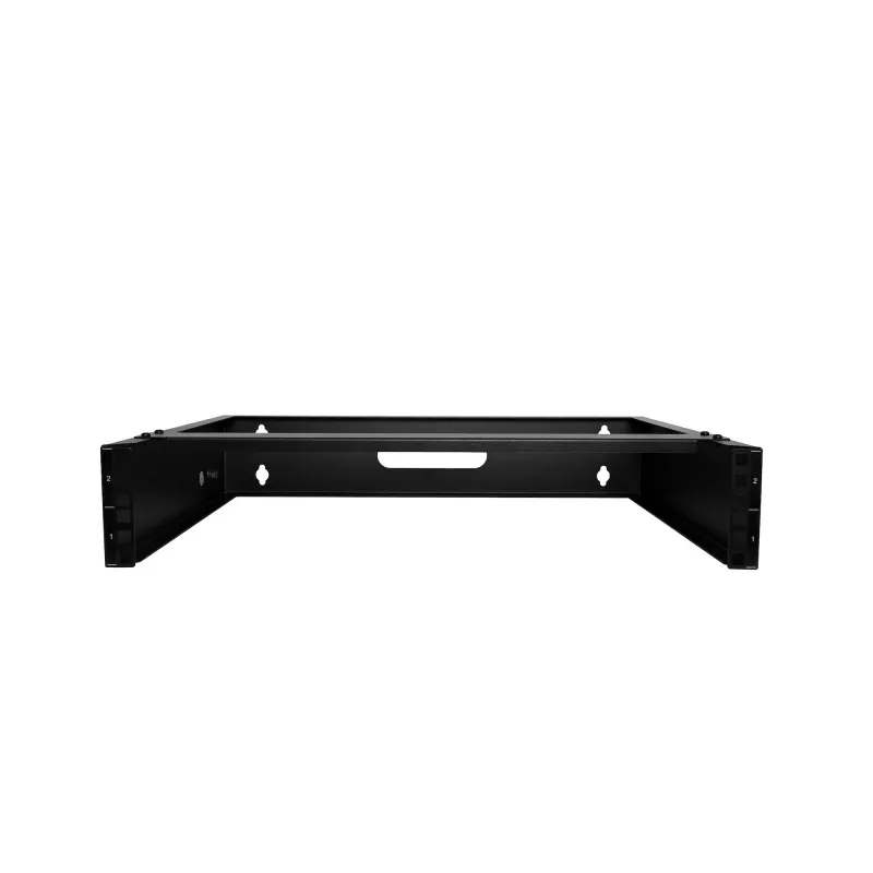 StarTech.com RACK-2U-14-BRACKET ικρίωμα δικτύου τοίχου 2U 19 ιντσών, βάθος 14 ιντσών (χαμηλό προφίλ), βάση για patch panel, αντοχή φορτίου 35 kg (77 lbs), μαύρο