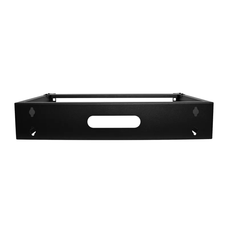 StarTech.com RACK-2U-14-BRACKET ικρίωμα δικτύου τοίχου 2U 19 ιντσών, βάθος 14 ιντσών (χαμηλό προφίλ), βάση για patch panel, αντοχή φορτίου 35 kg (77 lbs), μαύρο