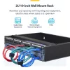StarTech.com RACK-2U-14-BRACKET ικρίωμα δικτύου τοίχου 2U 19 ιντσών, βάθος 14 ιντσών (χαμηλό προφίλ), βάση για patch panel, αντοχή φορτίου 35 kg (77 lbs), μαύρο