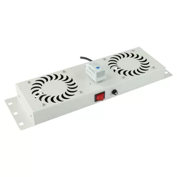 Αξεσουάρ rack Lanview RAF115WH-UK 1U 2 ανεμιστήρες Λευκό