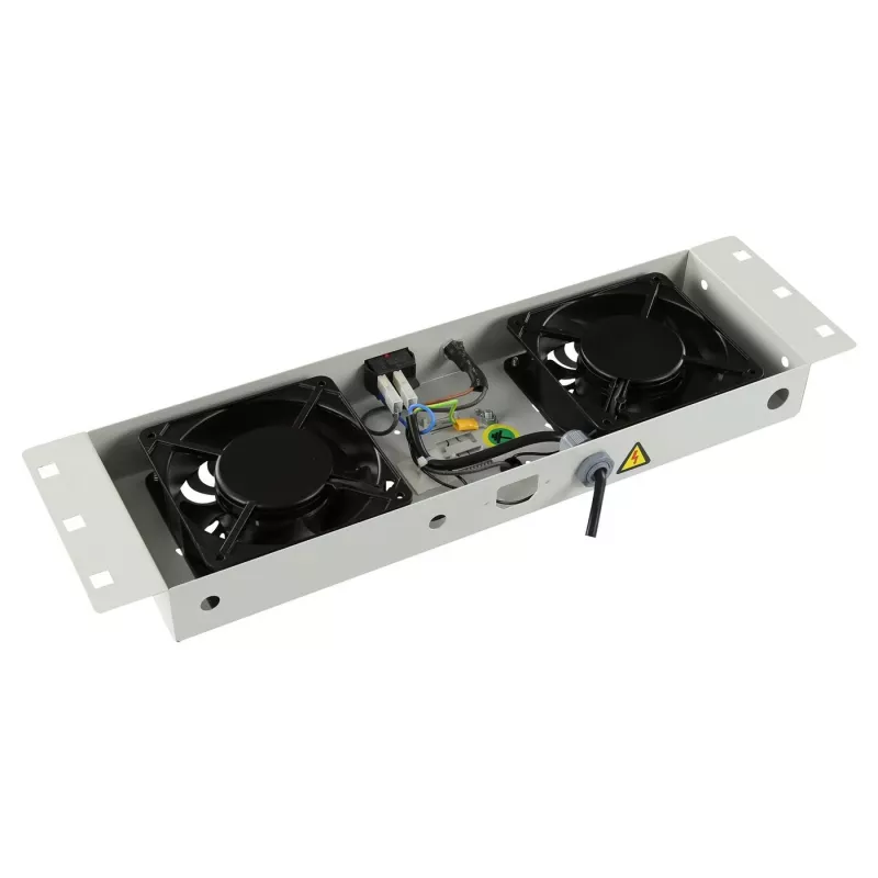 Αξεσουάρ rack Lanview RAF115WH-UK 1U 2 ανεμιστήρες Λευκό