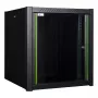 Rack τοίχου LOGON RWP12U56BL 12U μαύρο κλειδαριά ασφαλείας