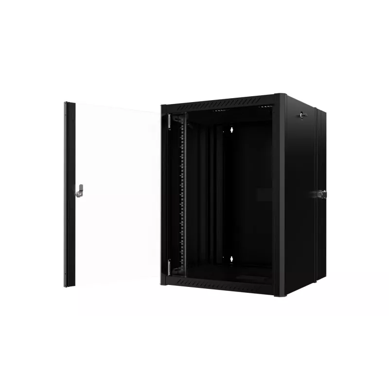 Ντουλάπα rack Lanview RWP16U45BL-D 16HE rack τοίχου μαύρο