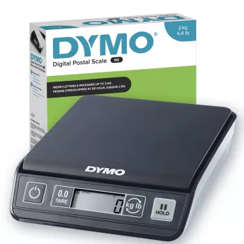 DYMO M2 ψηφιακή ζυγαριά αποστολών | χωρητικότητα 2 kg USB ζυγαριά ταχυδρομείου | συμπαγές μέγεθος 18,5 cm Μ x 16,1 cm Π x 4,4 cm Υ