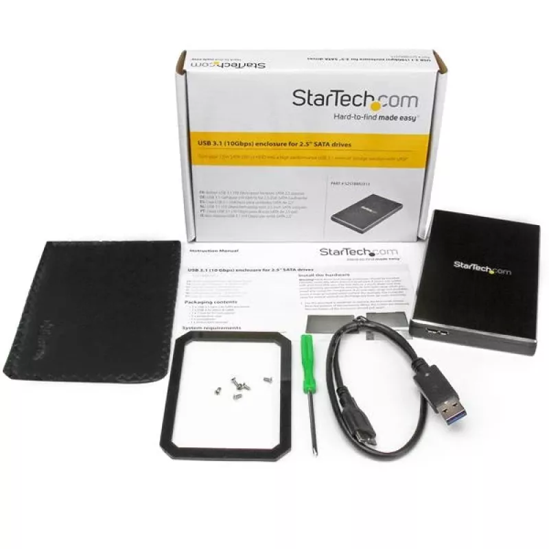 StarTech.com Θήκη USB 3.1 (10 Gbps) για μονάδες SATA 2,5 ιντσών