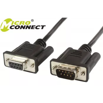 Microconnect SCSEHN3B σειριακό καλώδιο μαύρο 3 m DB9 M DB9 F