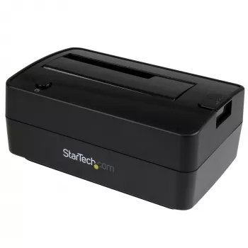 StarTech.com Single Bay USB 3.1 / eSATA to SATA βάση σύνδεσης σκληρών δίσκων, USB 3.1 (10 Gbit/s) βάση σύνδεσης σκληρών δίσκων, εξωτερική βάση σύνδεσης SATA III HDD/SSD 2.5/3.5 ιντσών, υποδοχή σκληρού δίσκου top-loading