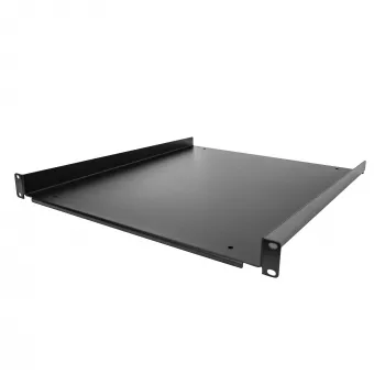 StarTech.com SHELF-1U-20-FIXED-S σταθερό ράφι προβόλου 1U 19 ιντσών για rack διακομιστή, μπροστινή τοποθέτηση, ωφέλιμο φορτίο 25 kg (55 lb), βάθος 50 cm (20 ιντσών)