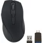 Speedlink AXON SL-630004-RRBK ασύρματο ποντίκι, αθόρυβο, αντιβακτηριακό, επαναφορτιζόμενο, για δεξιόχειρες, οπτικό, 5 πλήκτρα, 2,4 GHz, USB-A/USB-C, μαύρο λαστιχέ