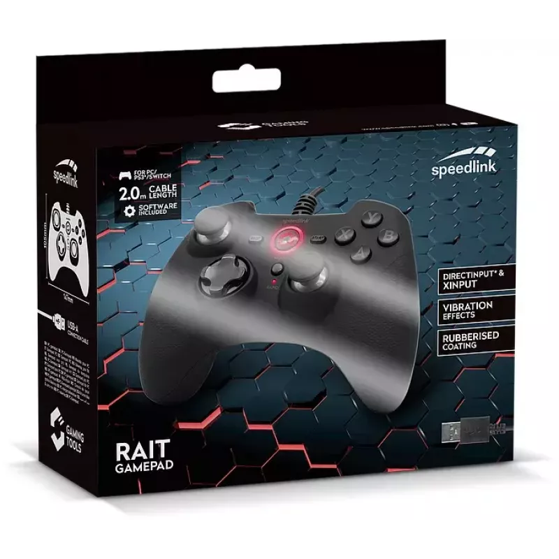 Gamepad SPEEDLINK RAIT μαύρο
