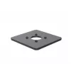 Ergonomic Solutions SpacePole POS 150x150mm Βάση 5mm, POS-πλάκα, Μαύρο, Μέταλλο, 150 mm, 150 mm, 12 mm