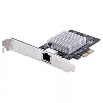 StarTech.com Κάρτα δικτύου PCIe 1 θύρας 10Gbps, κάρτα δικτύου για PC/Server, κάρτα Ethernet PCIe έξι ταχυτήτων με υποστήριξη Jumbo Frame, κάρτα διασύνδεσης NIC/LAN, 10GBASE-T και NBASE-T