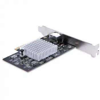 StarTech.com Κάρτα δικτύου PCIe 1 θύρας 10Gbps, κάρτα δικτύου για PC/Server, κάρτα Ethernet PCIe έξι ταχυτήτων με υποστήριξη Jumbo Frame, κάρτα διασύνδεσης NIC/LAN, 10GBASE-T και NBASE-T
