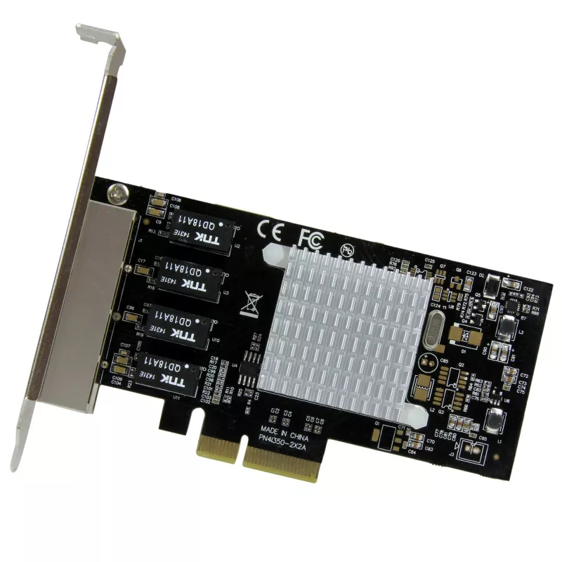 StarTech.com Κάρτα δικτύου Gigabit Ethernet 4 θυρών – PCI Express, Intel I350 NIC