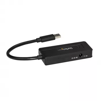 StarTech.com Hub USB 3.0 4 θυρών (SuperSpeed 5 Gbit/s) με γρήγορη φόρτιση – Φορητό Hub USB 3.1 Gen 1 Type-A για laptop/desktop – Τροφοδοσία από το bus USB ή αυτοτροφοδοτούμενο για υψηλή απόδοση – Mini/Compact