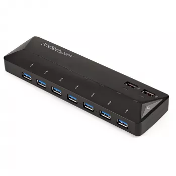 StarTech.com Hub USB 3.0 7 θυρών με αποκλειστικές θύρες φόρτισης - 2 θύρες 2.4A~Hub USB 3.0 7 θυρών (5Gbps) με αποκλειστικές θύρες φόρτισης - 2 θύρες 2.4A