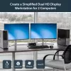 StarTech.com Διακόπτης KVM USB 2 θυρών Dual DisplayPort με ήχο & hub USB 2.0