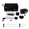 StarTech.com Διακόπτης KVM USB 2 θυρών Dual DisplayPort με ήχο & hub USB 2.0