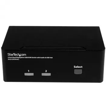 StarTech.com Διακόπτης KVM DisplayPort 2 θυρών για δύο οθόνες – 4K 60Hz