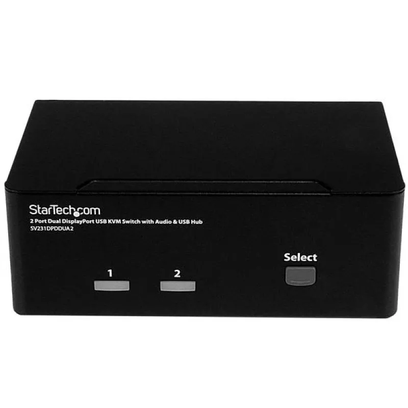 StarTech.com Διακόπτης KVM DisplayPort 2 θυρών για δύο οθόνες – 4K 60Hz