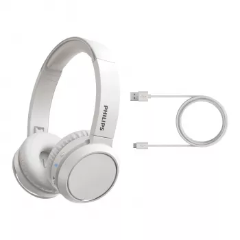 Philips 4000 series TAH4205WT/00 Ακουστικά/headset ασύρματα κεφαλής κλήσεις/μουσική USB Type-C Bluetooth λευκά