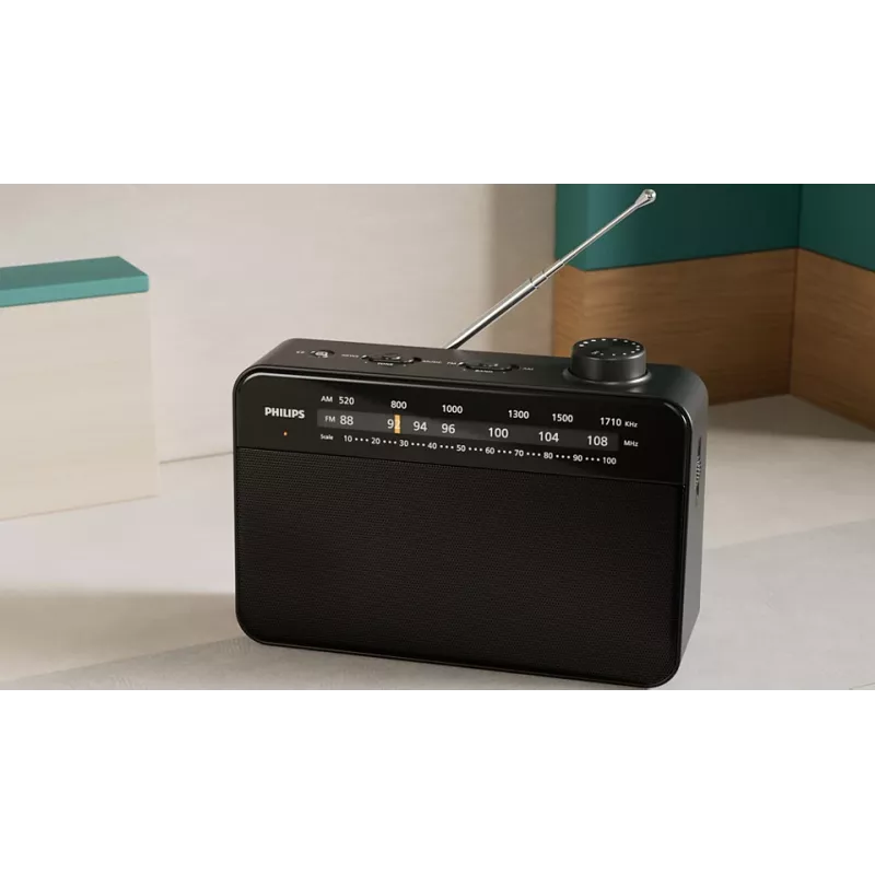 Φορητό ραδιόφωνο Philips TAR2509/10 αναλογικό AM FM μαύρο