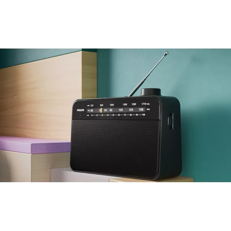 Φορητό ραδιόφωνο Philips TAR2509/10 αναλογικό AM FM μαύρο