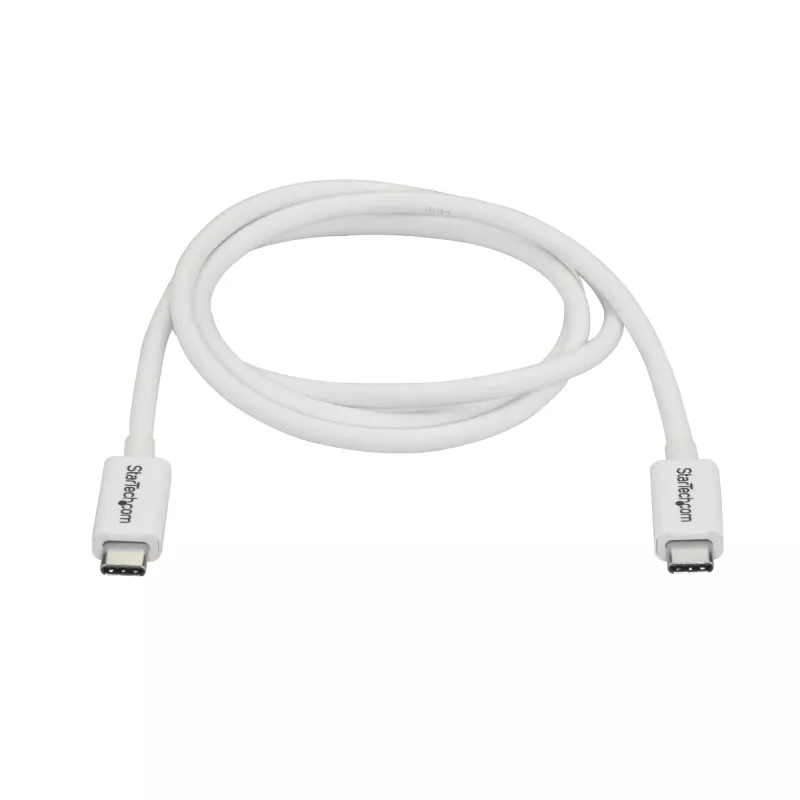 StarTech.com Καλώδιο Thunderbolt 3 – 20 Gbit/s – 1 m – Λευκό – Συμβατό με Thunderbolt, USB και DisplayPort